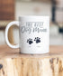 Best Dog Mum Paw Print Ceramic Mug